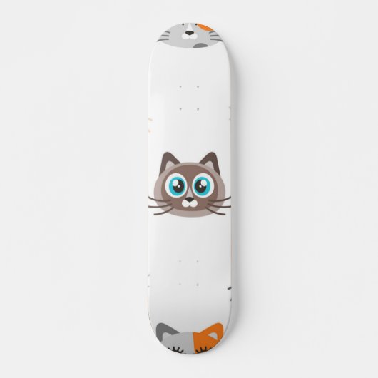 Kat patroon persoonlijk skateboard (Voorkant)