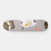 Kat patroon persoonlijk skateboard (Horizontaal)