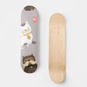 Kat patroon persoonlijk skateboard (Voorkant)