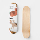 Kat patroon persoonlijk skateboard (Voorkant)