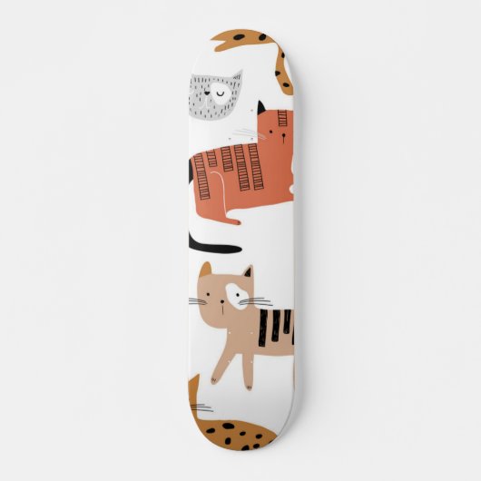 Kat patroon persoonlijk skateboard (Voorkant)