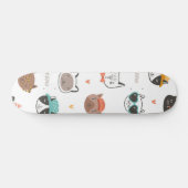Kat patroon persoonlijk skateboard (Horizontaal)
