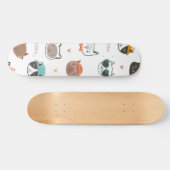 Kat patroon persoonlijk skateboard (Horizontaal)