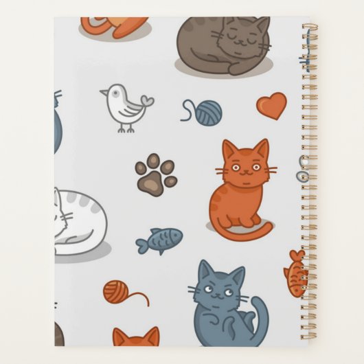 Kat patroon planner (Achterkant)