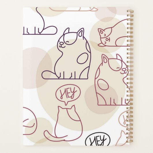 Kat patroon planner (Achterkant)