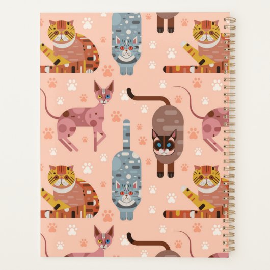 Kat patroon planner (Achterkant)