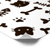 Kat patroon poster (Hoek)