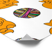 Kat patroon poster (Hoek)