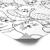 Kat patroon poster (Hoek)