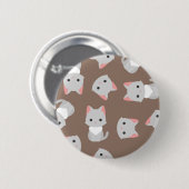 Kat patroon ronde button 5,7 cm (Voorkant /achterkant)