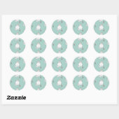Kat patroon ronde sticker (Vel)
