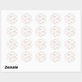Kat patroon ronde sticker (Vel)
