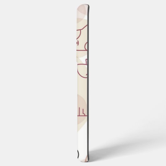 Kat patroon samsung galaxy hoesje (Achterkant horizontaal)