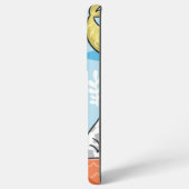 Kat patroon samsung galaxy hoesje (Achterkant horizontaal)