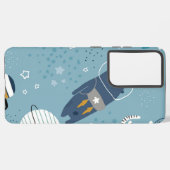 Kat patroon samsung galaxy hoesje (Linkerkant)