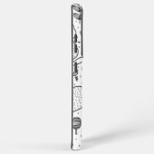 Kat patroon samsung galaxy hoesje (Rechterkant)