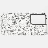 Kat patroon samsung galaxy hoesje (Linkerkant)