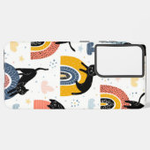 Kat patroon samsung galaxy hoesje (Linkerkant)