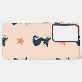 Kat patroon samsung galaxy hoesje (Linkerkant)