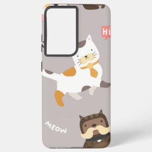 Kat patroon samsung galaxy hoesje