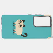 Kat patroon samsung galaxy hoesje (Linkerkant)