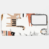 Kat patroon samsung galaxy hoesje (Linkerkant)