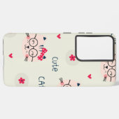Kat patroon samsung galaxy hoesje (Linkerkant)