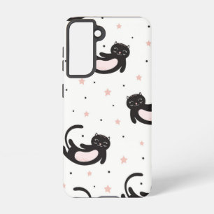 Kat patroon samsung galaxy hoesje
