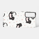 Kat patroon samsung galaxy hoesje (Achterkant horizontaal)