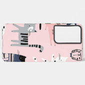 Kat patroon samsung galaxy hoesje (Linkerkant)