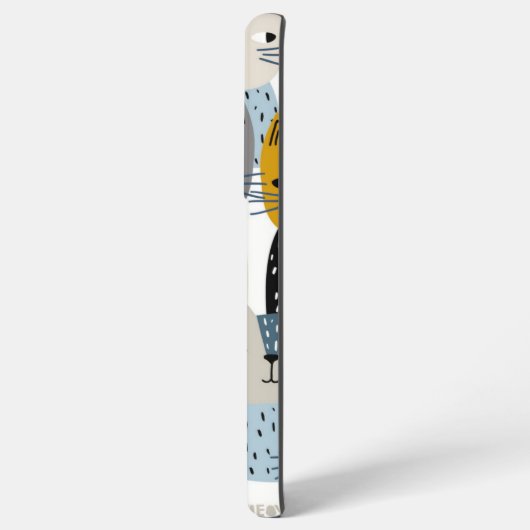 Kat patroon samsung galaxy hoesje (Achterkant horizontaal)