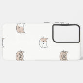 Kat patroon samsung galaxy hoesje (Linkerkant)