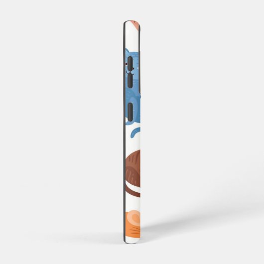 Kat patroon samsung galaxy hoesje (Rechterkant)