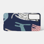 Kat patroon samsung galaxy hoesje (Achterkant horizontaal)