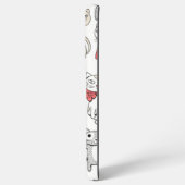 Kat patroon samsung galaxy hoesje (Achterkant horizontaal)