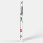 Kat patroon samsung galaxy hoesje (Rechterkant)