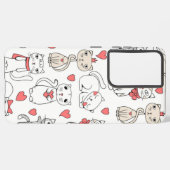 Kat patroon samsung galaxy hoesje (Linkerkant)