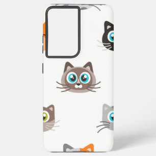 Kat patroon samsung galaxy hoesje