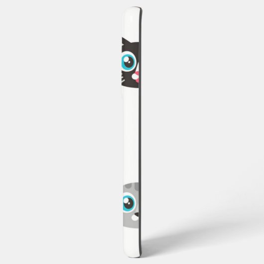 Kat patroon samsung galaxy hoesje (Achterkant horizontaal)