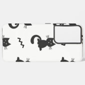 Kat patroon samsung galaxy hoesje (Linkerkant)