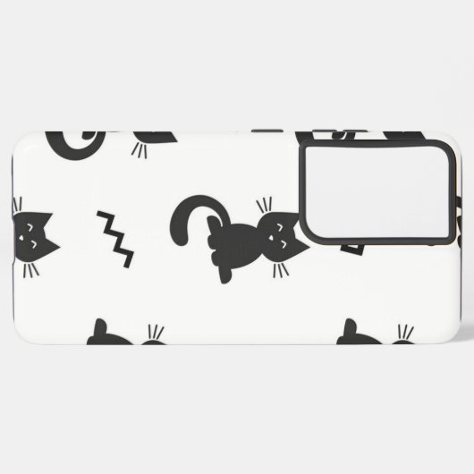 Kat patroon samsung galaxy hoesje (Linkerkant)