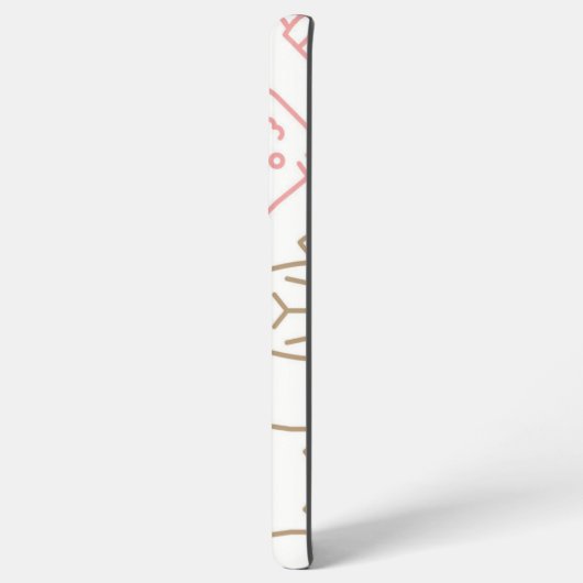 Kat patroon samsung galaxy hoesje (Achterkant horizontaal)