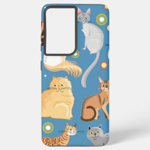Kat patroon samsung galaxy hoesje