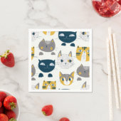Kat patroon servet (Insitu)