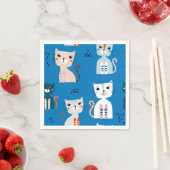 Kat patroon servet (Insitu)