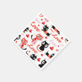 Kat patroon servet (Hoek)