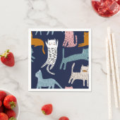 Kat patroon servet (Insitu)