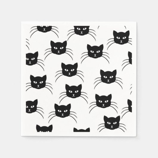 Kat patroon servet (Voorkant)