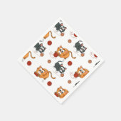 Kat patroon servet (Hoek)