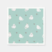 Kat patroon servet (Voorkant)